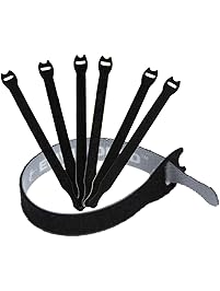 Reusable Cable Ties 1/2" x 4" - 30 Pack (Black)