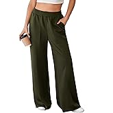Aleumdr Women's Wide Leg Sweatpants Elastic High Waisted Long Pants Casual Loose Yoga Pants with Pockets 2025