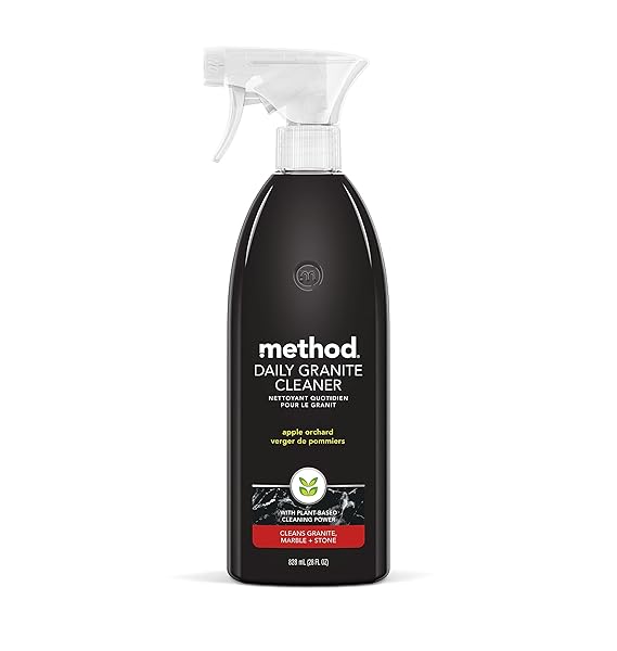 METHOD DAILY GRANITE CLEANER SPRAY, APPLE ORCHARD, CLEANING AGENT FOR GRANITE, MARBLE, AND OTHER SEALED STONE, 28 OZ SPRAY BOTTLE (PACK OF 1)