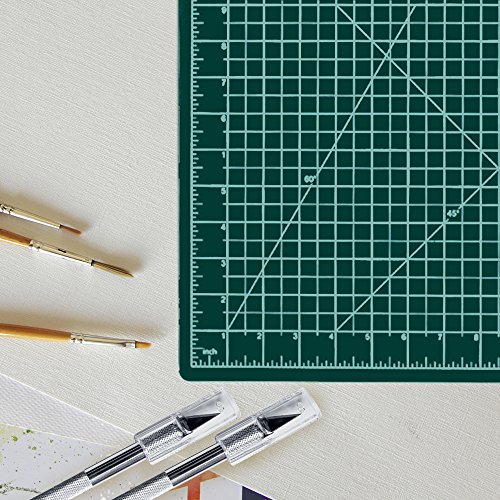 Craft Knife & Self Healing Cutting Mat Set – 12x18 Reversible Cutting Mat & 2 Hobby Craft Knives with 50 Extra Blades Making The Ultimate Arts & Crafts Kit (12x18) - Thumbnail 6