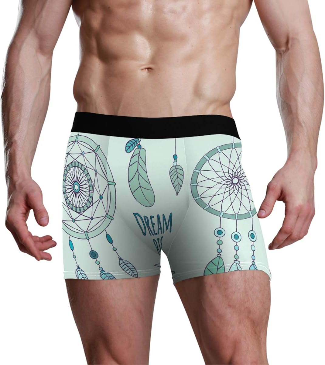 Boxer pour Homme Respirant Big Dream Catcher Underpants Underwear