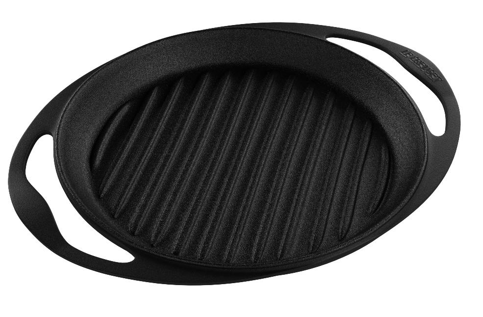 Le Creuset Parrilla Grill Redonda, 0.8 litros, Negra Mate, 26 ...