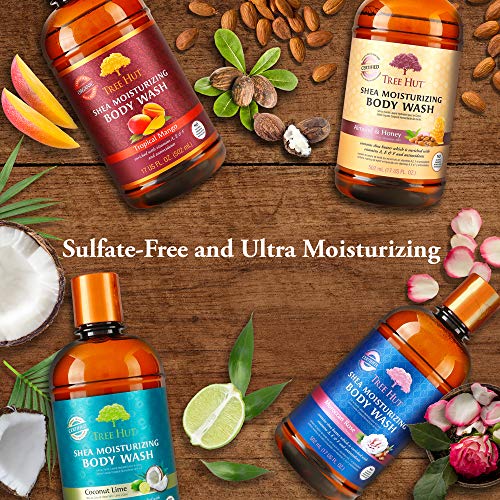 Tree Hut Shea Moisturizing Body Wash Hawaiian Kukui, 17oz, Ultra
