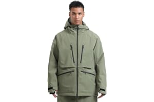 GSOU SNOW Mens Snowboard Jacket Women Ski Jackets Waterproof Insulated Snow Coat Winter Hooded Mountain Coats