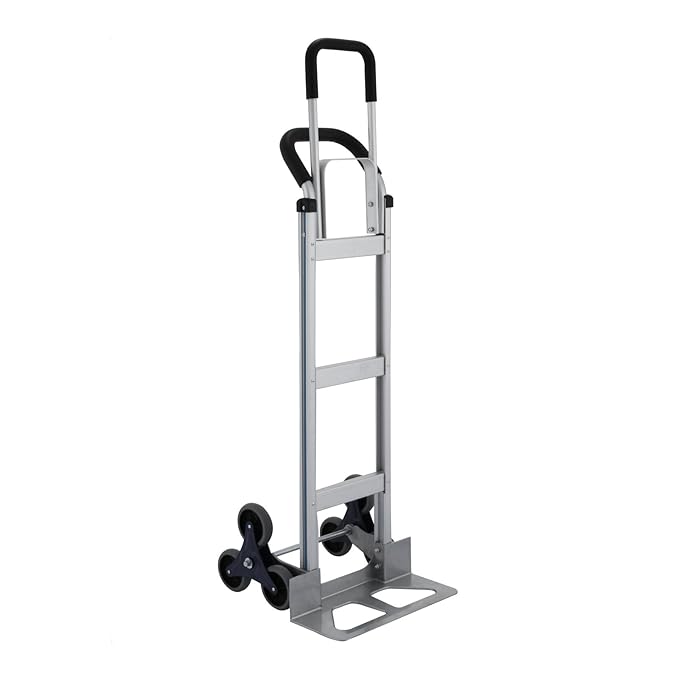 HuSuper Sackkarre Treppenrutsche Aluminium Transportkarre Stapelkarre Handkarre Karre 250KG Handkarren Faltbar (250kg)