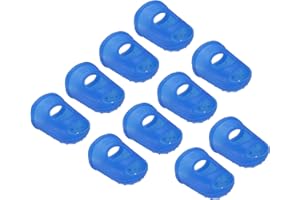 PATIKIL Finger Tips Anti Slip Fingertip Protector, 10 Pack 29mm Silicone Finger Guard for Paper Sorting Sewing Guitar Playing