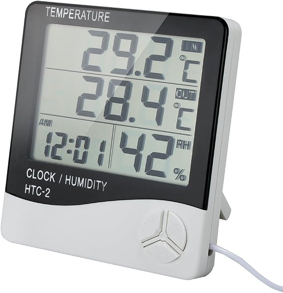 VADIV Digitales Innen Außen Thermometer,Indoor & Outdoor Thermo Hygrometer mit