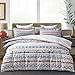 JOHNPEY Duvet Cover Queen - Bohemian Cotton Duvet Cover Set/Bedding set(1 white duvet cover 90