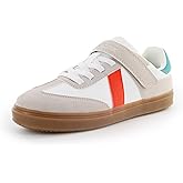 AMZZPIK Little/Big Boys and Girls Casual Shoes Everyday Sneakers with Hook and Loop Zero Drop Lightweight Soft Outsole Durable for Walking Running School Gift for Boy and Girl