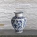 Emenest Cobalt Porcelain Ceramic Vase – Blue & White Vase Table Floor Decorative Centerpiece for The Home, Garden & Wedding Halls Beautiful Decor- Ideal Floral Indoor & Outdoor Ornamental Gift