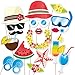 Luau Photo Booth Props by PartyGraphix. DIY Hawaiian Themed Summer Party Photo Booth Props can Withstand Any Pool Party. 30 Pieces