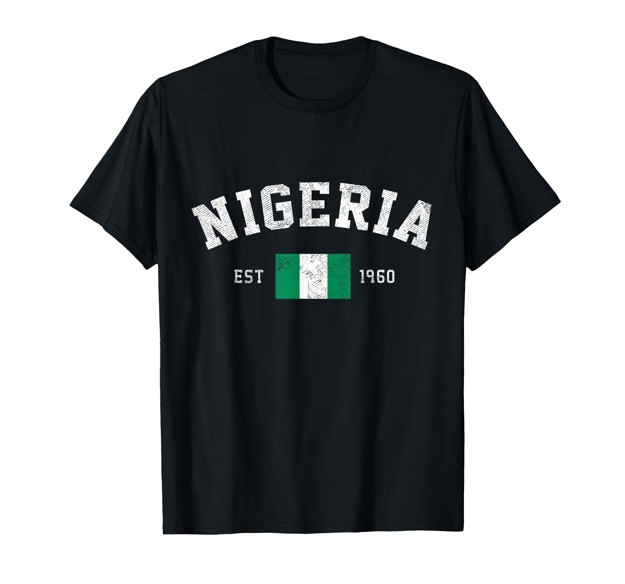 Photo 1 of Size XL--Nigeria Est. 1960 Nigerian Flag Independence Day T-Shirt
