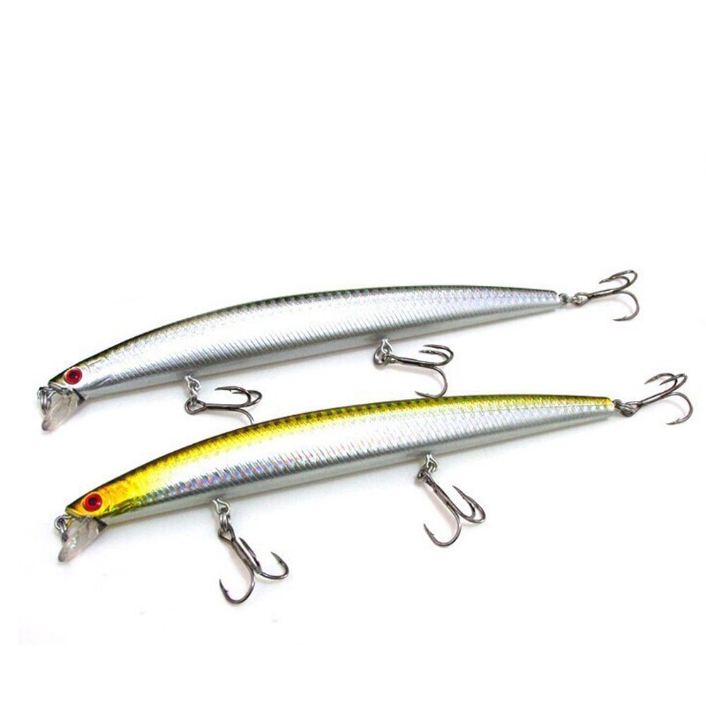 Goture Hard Fishing Bait 2 Pieces Lure Minnow 17cm/27g Floating Lures for Saltwater