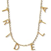 Sorority Shop Delta Delta Delta Necklace — DDD Name Necklace, 18K Gold Plated Sorority Gifts Necklace, Long-Lasting Tri Delta Gifts for Women