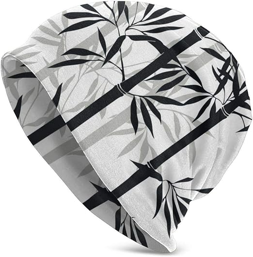 AEMAPE Bonnet tricoté Silhouette de Bonnet en Bambou ...