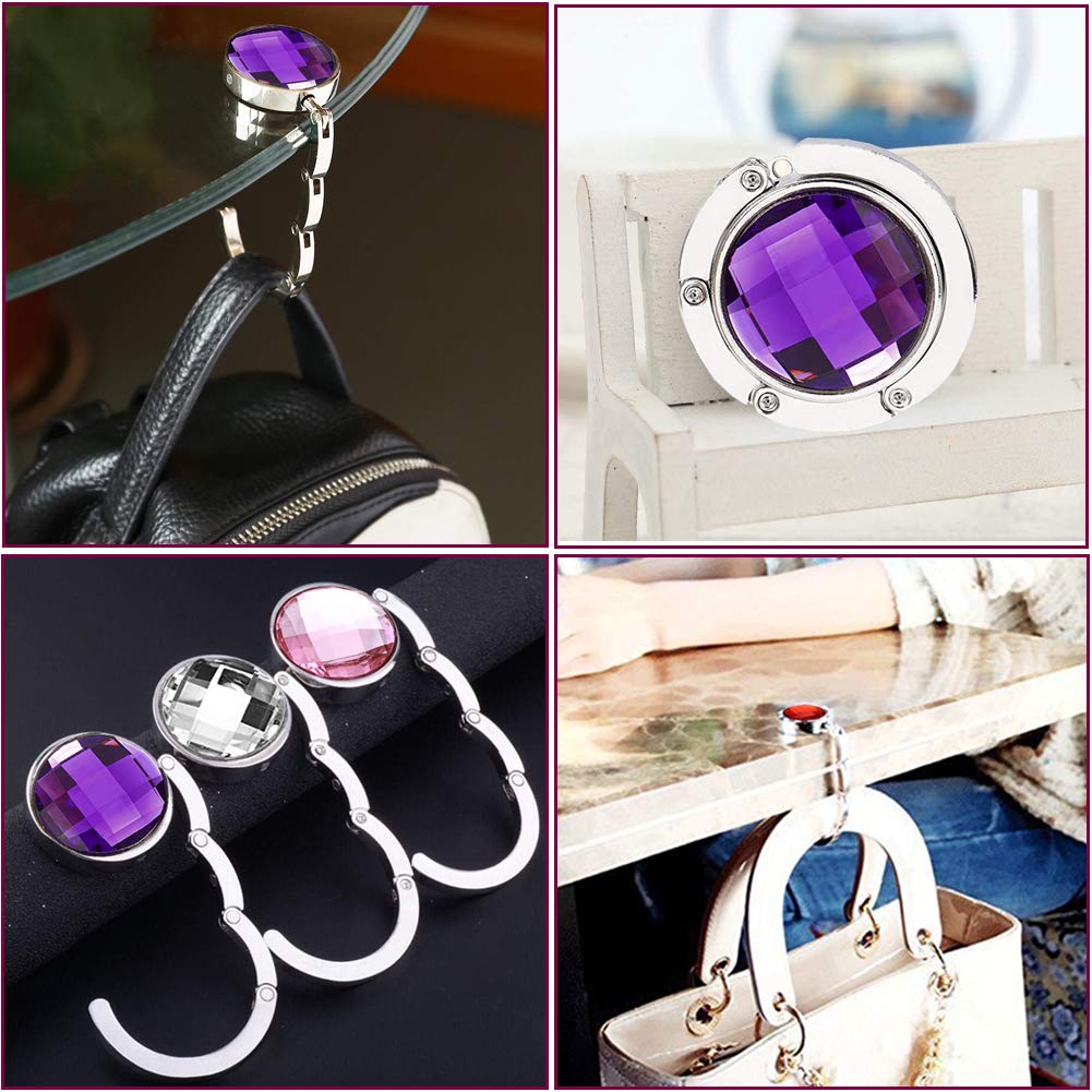 6 Ganchos para Monedero Colorido Diamante