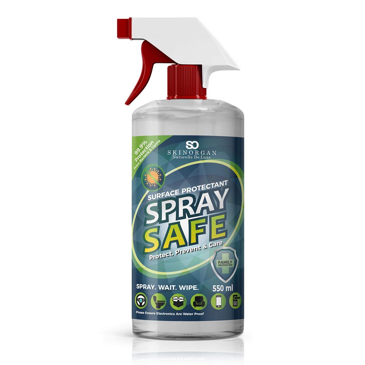 Protector Sanitizing Spray 550ml, Furniture, Home, Room, Door Handle