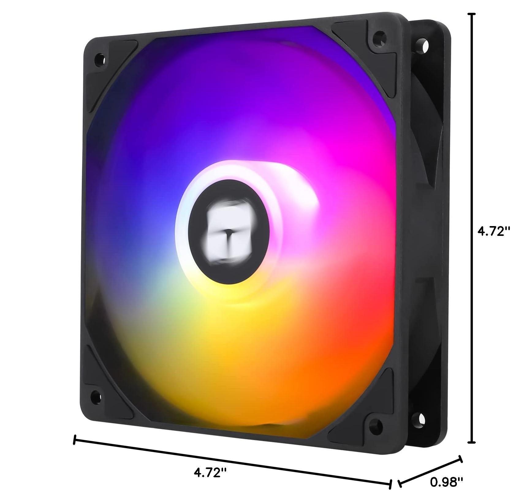 Thermalright TL-C12C-S X3 CPU Fan,120mm 4pin PWM Silent Computer Case Cooler Fan, with S-FDB Bearing Included, up to 1500RPM PC Cooling,ARGB（3 Quantities）