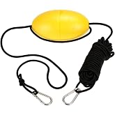 MOOCY 30 ft. Marine Rope Tow Line, Buoy Ball Float Leash &amp; Stainless Steel Hook for Fishing Drift Anchors System