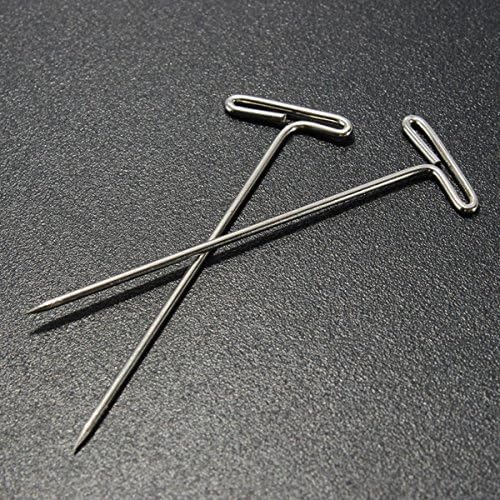 50pcs Stainless Steel T Pin DIY Modelling Brooch Badge Sewing Crafts 38mm Length