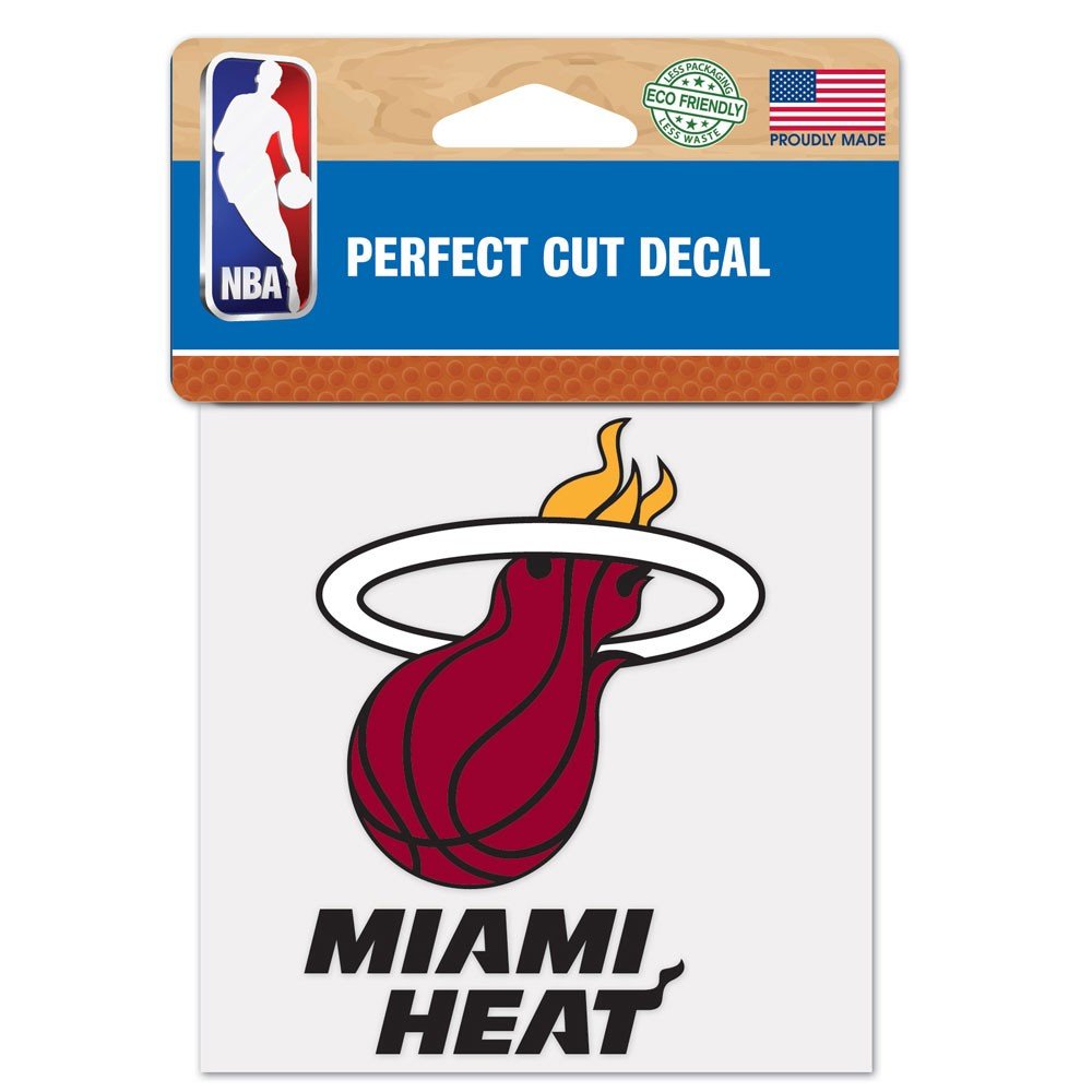 NBA Miami Heat Perfect Cut Color Decal, 4" x 4"