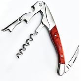 GAJING Exquiste Waiter Corkscrew for Bartenders, Professional Wine Opener With Premium Rosewood Handle,Double Hinged Bottle O
