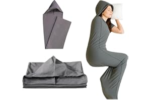 Cooling Blanket with Hug Pressure Therapy, Sleep Sack–Ultra-Lightweight Wearable Blanket for Stress & Anxiety Relief, Breatha