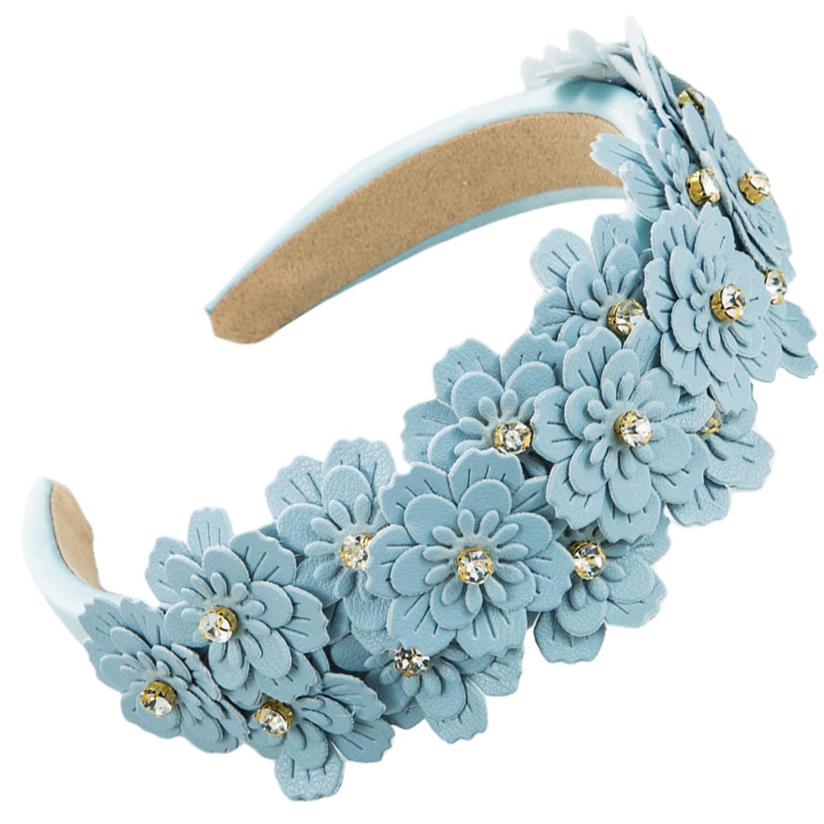 scicent Hair Bands Flower Head Bands Fashion Blue Hair Accessories for Women Girls 25905