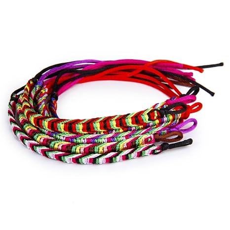 9 Bunte handgemachte Geflochtene Thema Freundschaftsbänder Ankle Gebet Armband Fußkettchen Schmuck