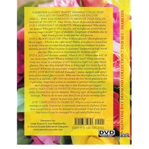 Valentine Day Diamond Gift Basket Collection of 7 DVDS on diabetes