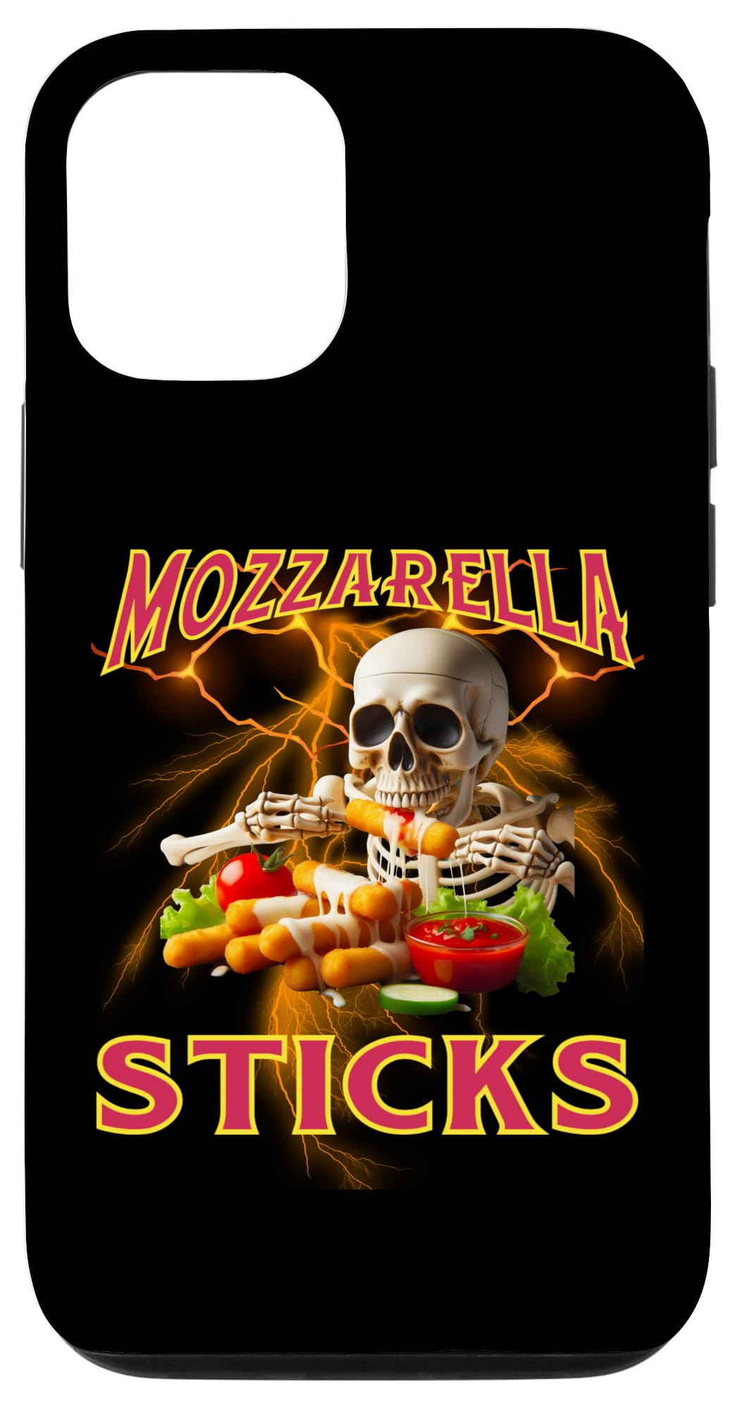 iPhone 15 Mozzarella Sticks Bootleg Rap, Heavy Metal Mozzarella Sticks Case
