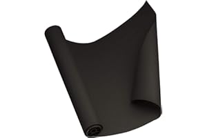 DIY CREW Black Paper Roll 18" x 1800" (150 Feet) - Use it as Black Construction Paper, Black Poster Board, Black Wrapping Paper, Black Kraft Paper Roll, Art Paper Roll, Poster Paper, Bulletin Board Paper