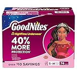 GoodNites Bedtime Bedwetting Underwear for Girls (S/M (74 Count))
