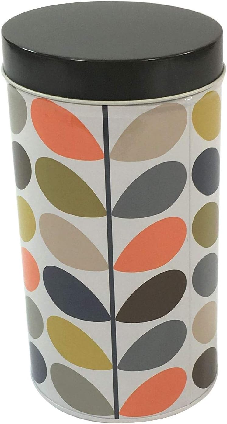 Orla Kiely Storage Tin Multi Stem Vibrant Design Ideal for