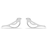 Boma Jewelry Sterling Silver Bird Stud Earrings