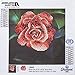 Leisure Arts - Diamond Art Sparkle Art Diamond Paint by Number Red Rose Kit – 5D Pixel Painting DIY Arts and Crafts for Kids Canvas Wall Decor