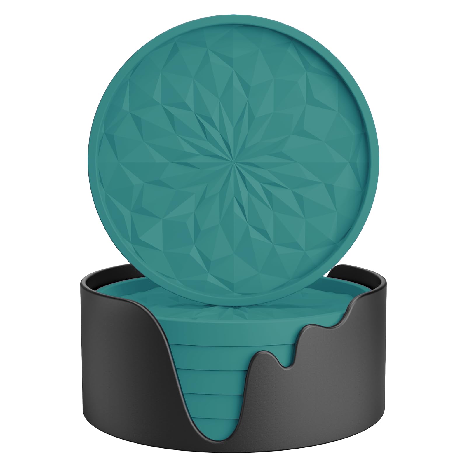 ME.FAN Silicone Coasters with Holder,[6