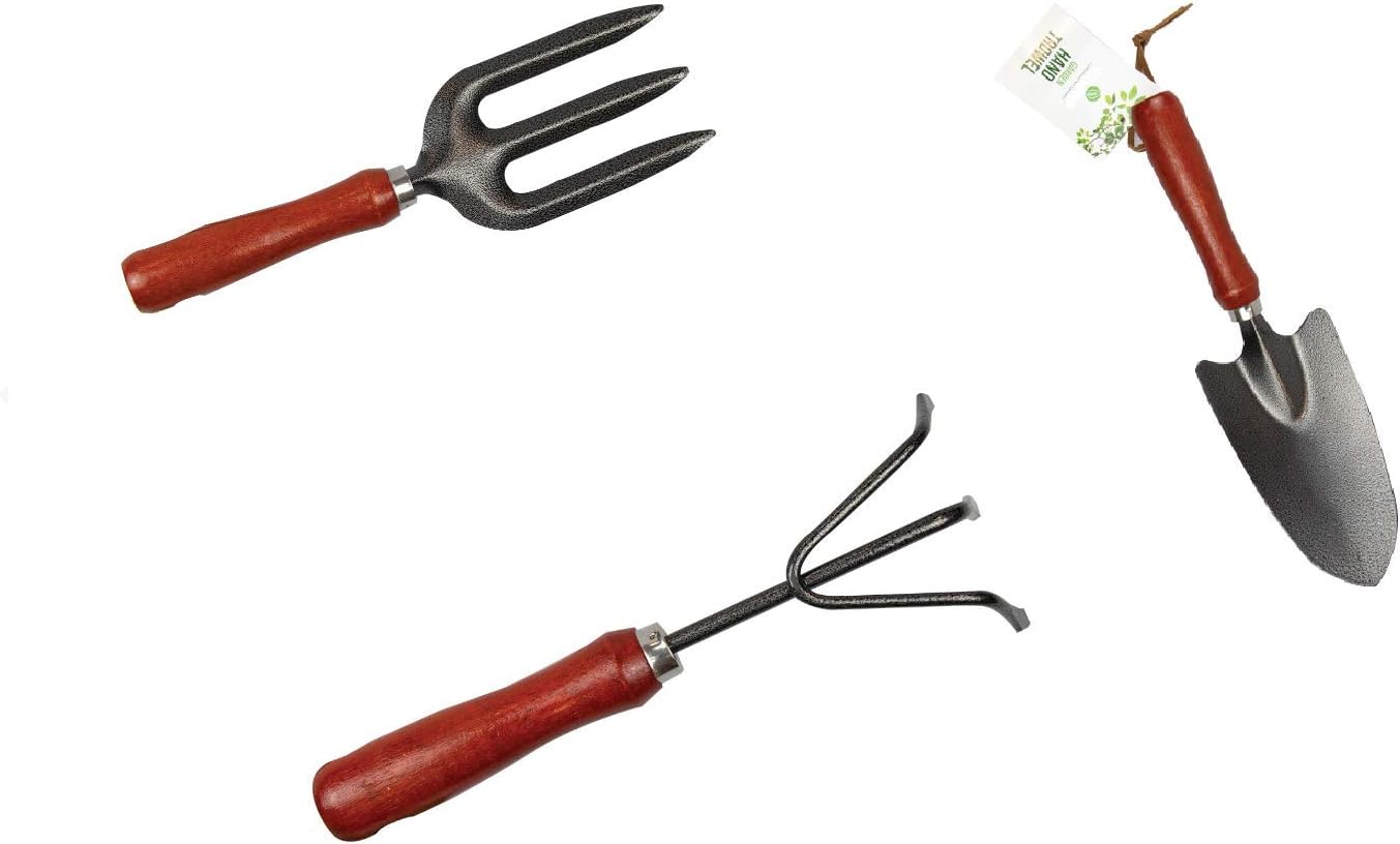 Lrsupplies Garden Hand Fork Trowel Rake Tools Gardening Digging Amazon Co Uk Garden Outdoors