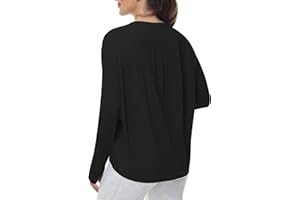 THE GYM PEOPLE Women's Long Sleeve Workout Shirts Back Loose Fit Running Tee Tops with Thumb Hole