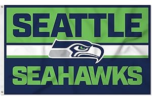 Rico Industries NFL Football Bold 3' x 5' Banner Flag Single Sided - Indoor or Outdoor - Home Décor