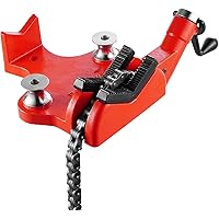 VEVOR Heavy-Duty Pipe Chain Vise, 1/2" - 8" Pipe Capacity, 34.6" Rugged Chain & Cast Iron Base, Industrial-Grade Pipe Clampin