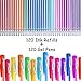 Gelmushta 240 Gel Pens Set (120 Unique Color Gel Pens and 120 Ink Refills) for Adult Coloring Books