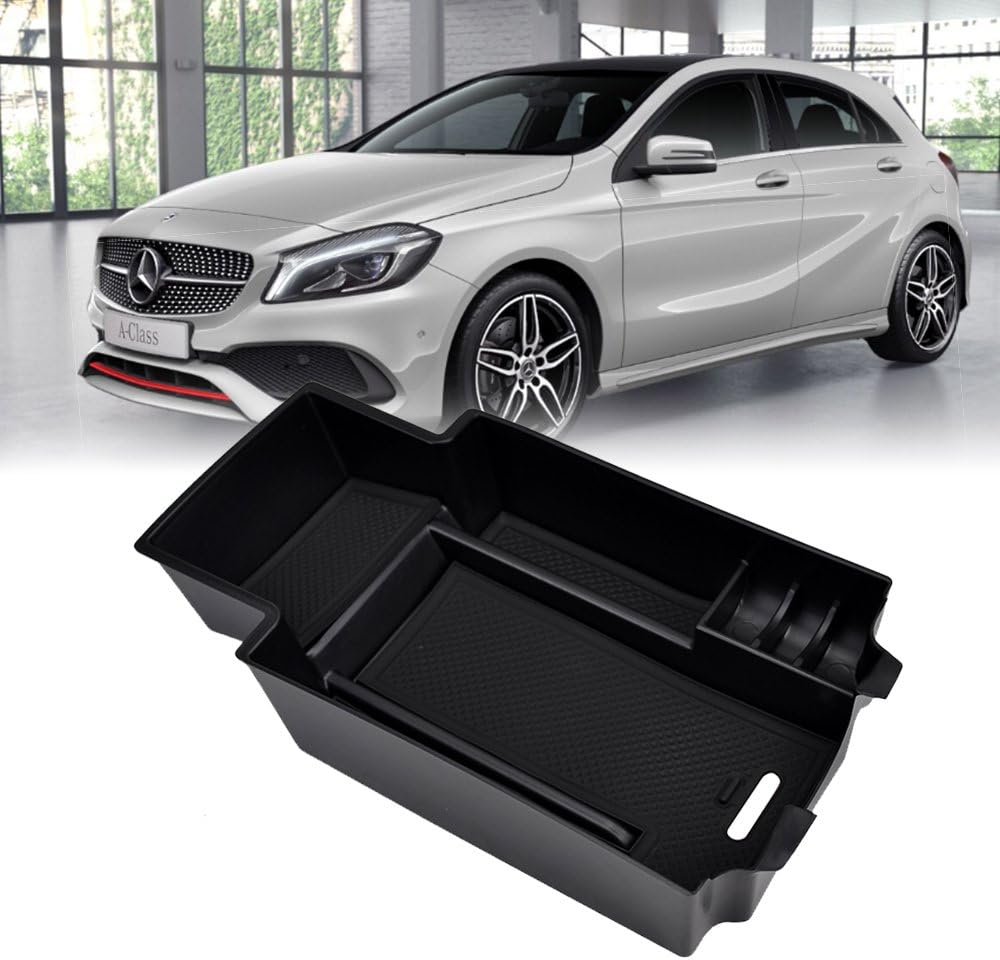 LITTOU Centre Console Armrest Storage Box Glove Box Insert Organiser Tray Accessory for A260 A200 B180