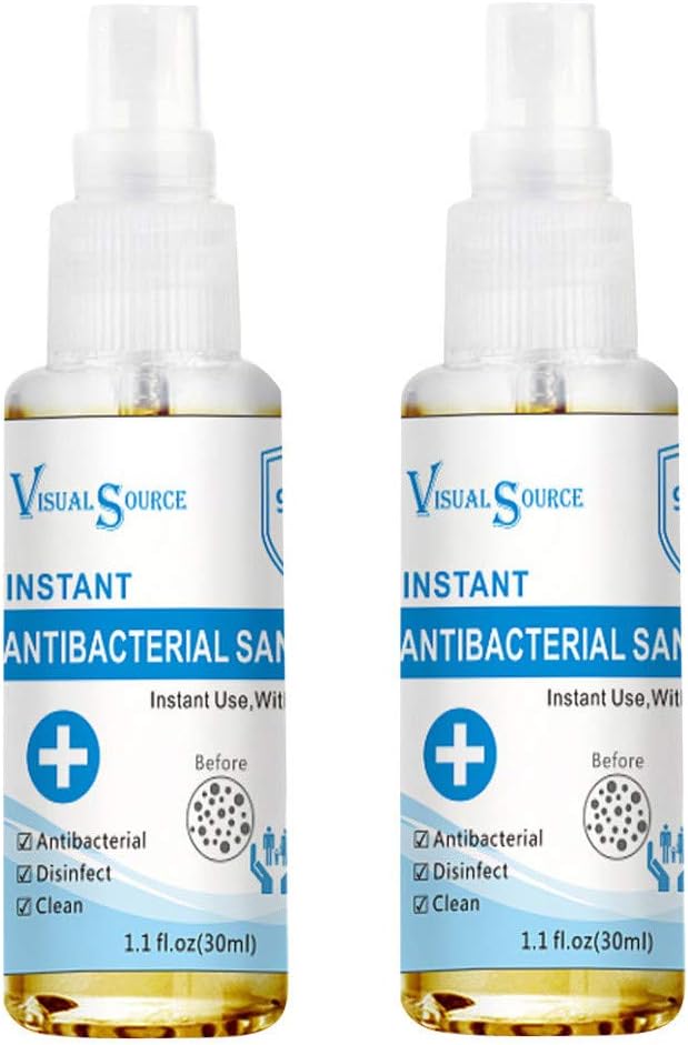 JunLai888 Nano Silver Clean Soap Spray, No Washing Hand Soap Portable Mini Clean Spray - Remove 99.99% Harmful Substance with 24-Hour (Clear 30ml, 2PC)
