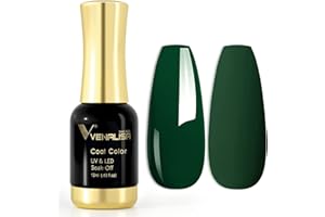 V VENALISA VENALISA Gel Nail Polish, 12ml Emerald Green Color Soak Off UV LED Nail Gel Polish Nail Art Starter Manicure Salon DIY at Home, 0.43 OZ