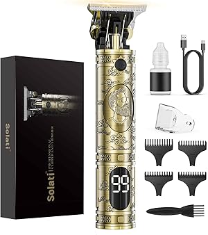 Haarschneidemaschine, Trimmer Barttrimmer Herren LED Anzeige Haartrimmer Herren Konturen Haartrimmer Konturen Haarschneidemaschine Profi Bartschneider Rasierer Haarschneider Hair Clipper