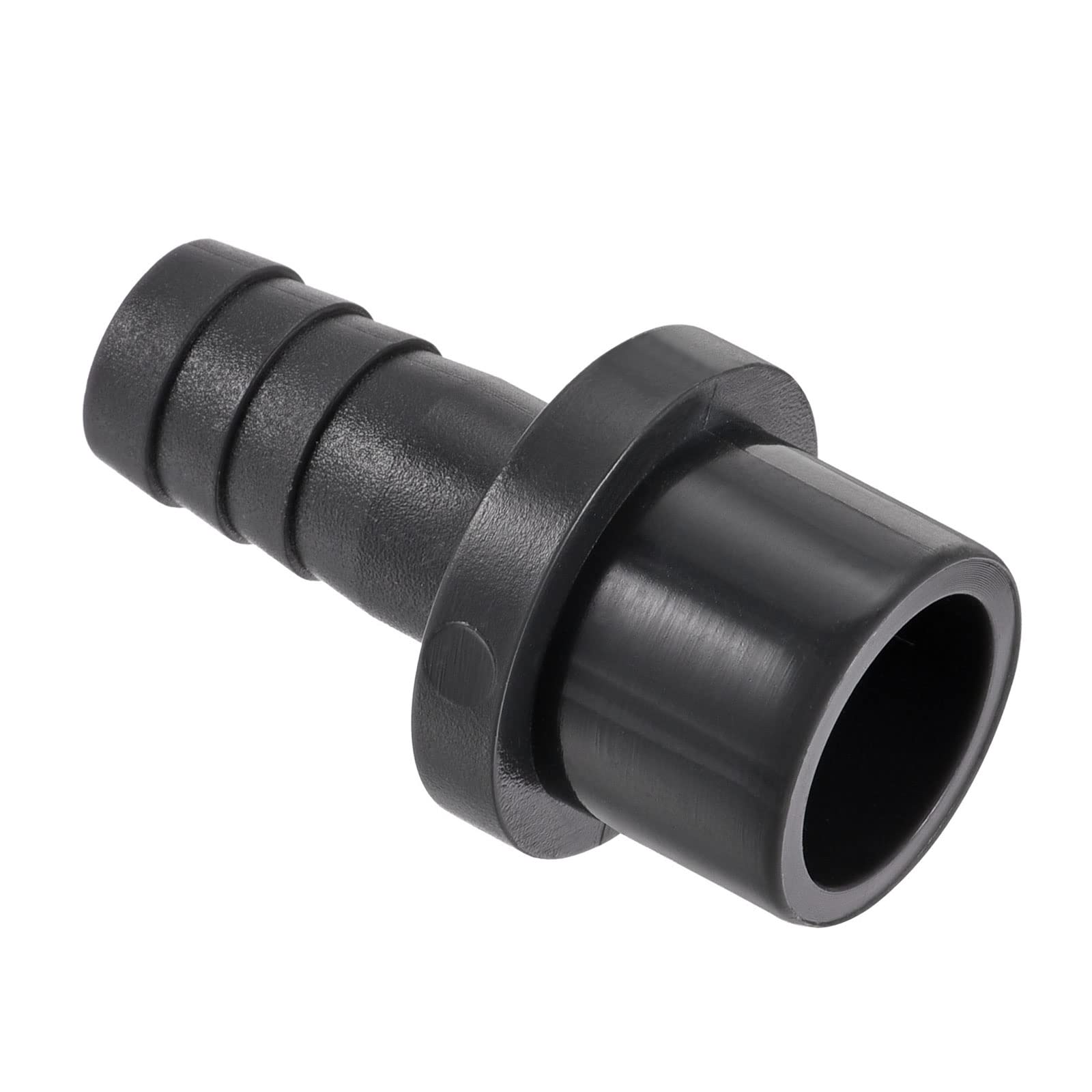 M METERXITY 1 Pack PVC Pipe Fitting - Water Tube Connector, 12mm Barb Straight Pipe Joint, Apply to Outdoor/Garden/Pool (OD 20mm, Black)