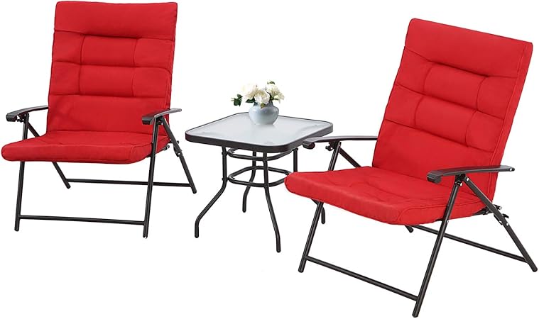 padded folding lounge chair