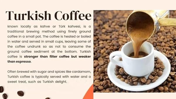 TURKISH COFFEE, ORIGINAL ARABICA BEANS, ROASTED AND GROUND, RICH AND SOFT AROMA, SINCE 1955 (3.5 OZ / 100 GR)
