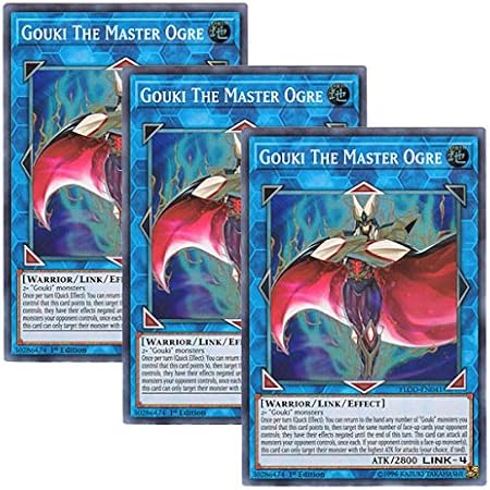 Amazon 3枚セット 遊戯王 英語版 Flod En041 Gouki The Master Ogre 剛鬼ザ マスター オーガ スーパーレア 1st Edition トレカ 通販